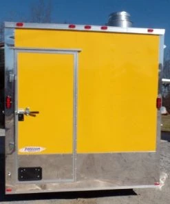 8.5' x 14' Concession Food Trailer Yellow Event Catering -Cheap Concession Trailers Shop sam 0089