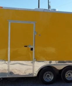 8.5' x 14' Concession Food Trailer Yellow Event Catering -Cheap Concession Trailers Shop sam 0091