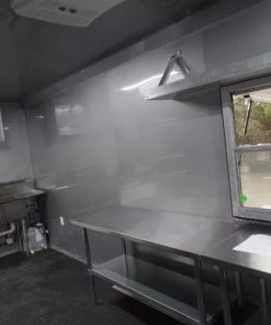 8.5' x 18' Indigo Blue Flat Nose Concession Food Trailer With Appliances 46 8.5' x 18' Indigo Blue Flat Nose Concession Food Trailer With Appliances -Cheap Concession Trailers Shop sam 0220 2 1