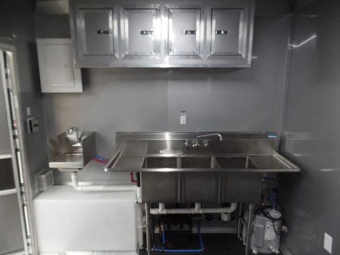 8.5' x 18' Indigo Blue Flat Nose Concession Food Trailer With Appliances 23 8.5' x 18' Indigo Blue Flat Nose Concession Food Trailer With Appliances - Image 23