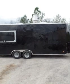 8.5' x 20' Black Food Event Concession Food Trailer -Cheap Concession Trailers Shop sam 0229 1