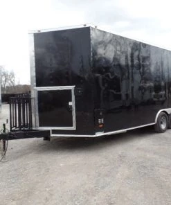 8.5' x 20' Black Food Event Concession Food Trailer -Cheap Concession Trailers Shop sam 0237