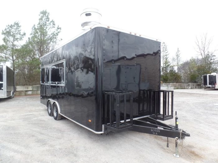 8.5' x 20' Black Concession Food Trailer With Appliances 25 8.5' x 20' Black Concession Food Trailer With Appliances - Image 25