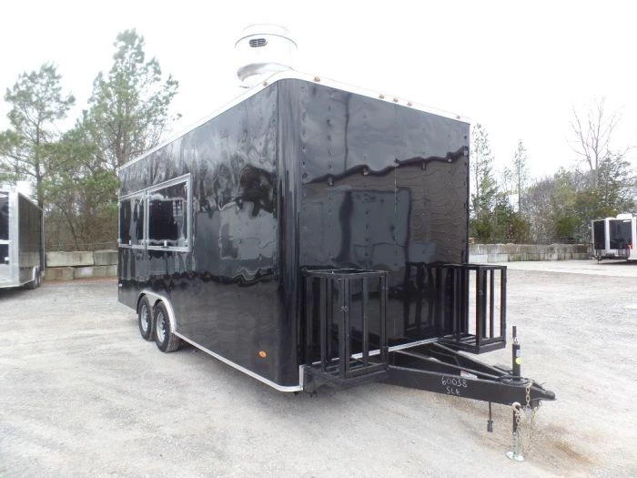 8.5' x 20' Black Concession Food Trailer 3 8.5' x 20' Black Concession Food Trailer - Image 3