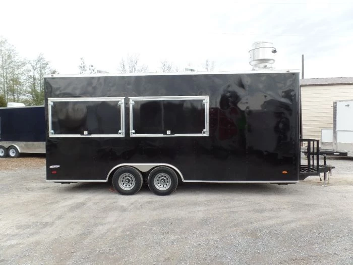8.5' x 20' Black Concession Food Trailer 10 8.5' x 20' Black Concession Food Trailer - Image 10