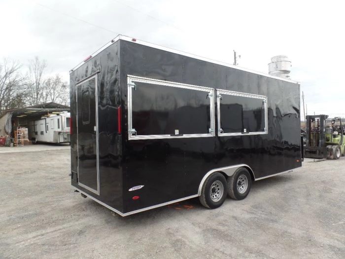 8.5' x 20' Black Concession Food Trailer 13 8.5' x 20' Black Concession Food Trailer - Image 13