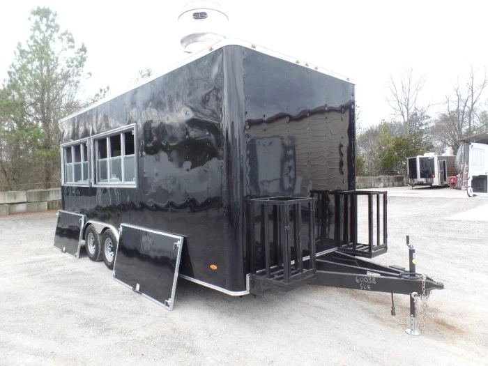 8.5' x 20' Black Concession Food Trailer 18 8.5' x 20' Black Concession Food Trailer - Image 18