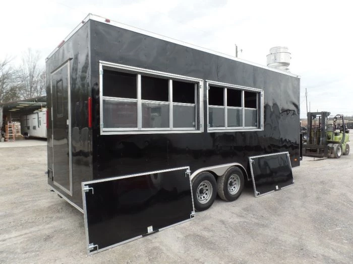 8.5' x 20' Black Concession Food Trailer 25 8.5' x 20' Black Concession Food Trailer - Image 25