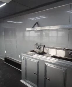 8.5' x 20' Black Concession Food Trailer With Appliances 37 8.5' x 20' Black Concession Food Trailer With Appliances -Cheap Concession Trailers Shop sam 0276 3 1