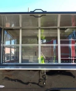 8.5' x 18' Concession Food Trailer Black With Appliances -Cheap Concession Trailers Shop sam 0280 1