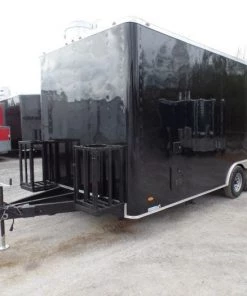 8.5' x 20' Black Concession Food Trailer With Appliances 35 8.5' x 20' Black Concession Food Trailer With Appliances -Cheap Concession Trailers Shop sam 0282 3 1