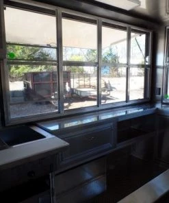 8.5' x 18' Concession Food Trailer Black With Appliances -Cheap Concession Trailers Shop sam 0287 1