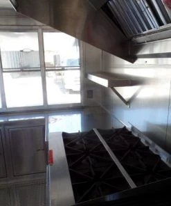 8.5' x 18' Concession Food Trailer Black With Appliances -Cheap Concession Trailers Shop sam 0289 1