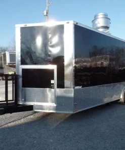 8.5' x 20' Concession Food Trailer Porch Style BBQ -Cheap Concession Trailers Shop sam 0300