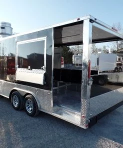 8.5' x 20' Concession Food Trailer Porch Style BBQ -Cheap Concession Trailers Shop sam 0303