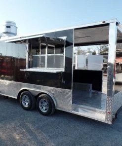 8.5' x 20' Concession Food Trailer Porch Style BBQ -Cheap Concession Trailers Shop sam 0304
