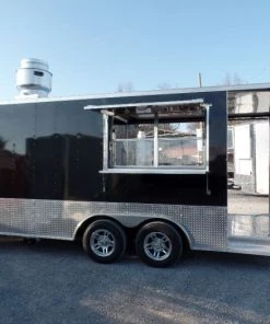 8.5' x 20' Concession Food Trailer Porch Style BBQ -Cheap Concession Trailers Shop sam 0305