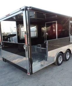 8.5' x 20' Concession Food Trailer Porch Style BBQ -Cheap Concession Trailers Shop sam 0307