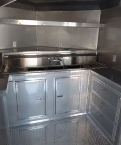 8.5' x 20' Concession Food Trailer Porch Style BBQ -Cheap Concession Trailers Shop sam 0313 1