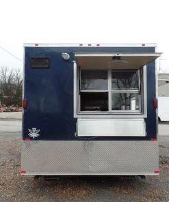 8.5' x 16' Food Concession Trailer Indigo Blue -Cheap Concession Trailers Shop sam 0379 1