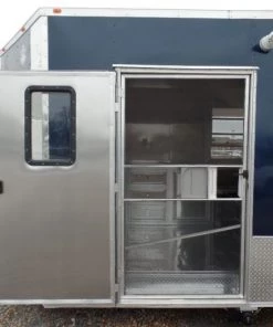 8.5' x 16' Food Concession Trailer Indigo Blue -Cheap Concession Trailers Shop sam 0383 1