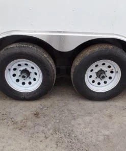 8.5' x 24' White V-Nose Concession Food Trailer -Cheap Concession Trailers Shop sam 0436 1