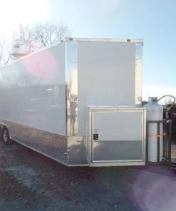 8.5' x 24' White Concession Food Trailer With Appliances 34 8.5' x 24' White Concession Food Trailer With Appliances -Cheap Concession Trailers Shop sam 0438 1