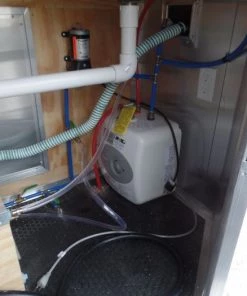 8.5' x 24' White V-Nose Concession Food Trailer -Cheap Concession Trailers Shop sam 0438 2