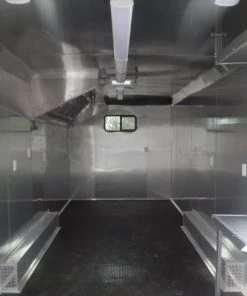 8.5' x 24' White V-Nose Concession Food Trailer -Cheap Concession Trailers Shop sam 0444 2