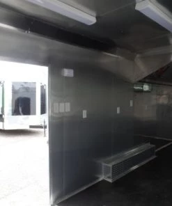 8.5' x 24' White V-Nose Concession Food Trailer -Cheap Concession Trailers Shop sam 0445 2