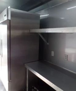 8.5' x 24' White Concession Food Trailer With Appliances 24 8.5' x 24' White Concession Food Trailer With Appliances -Cheap Concession Trailers Shop sam 0447 1