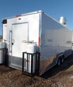 8.5' x 24' White Concession Food Trailer With Appliances 22 8.5' x 24' White Concession Food Trailer With Appliances -Cheap Concession Trailers Shop sam 0448 1