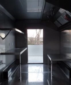 8.5' x 24' Concession Food Trailer Black BBQ Catering -Cheap Concession Trailers Shop sam 0472 1