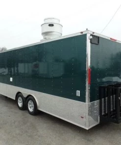 8.5' x 24' Concession Food Trailer Emerald Green 32 8.5' x 24' Concession Food Trailer Emerald Green -Cheap Concession Trailers Shop sam 0482 1
