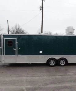 8.5' x 24' Concession Food Trailer Emerald Green 28 8.5' x 24' Concession Food Trailer Emerald Green -Cheap Concession Trailers Shop sam 0483 1
