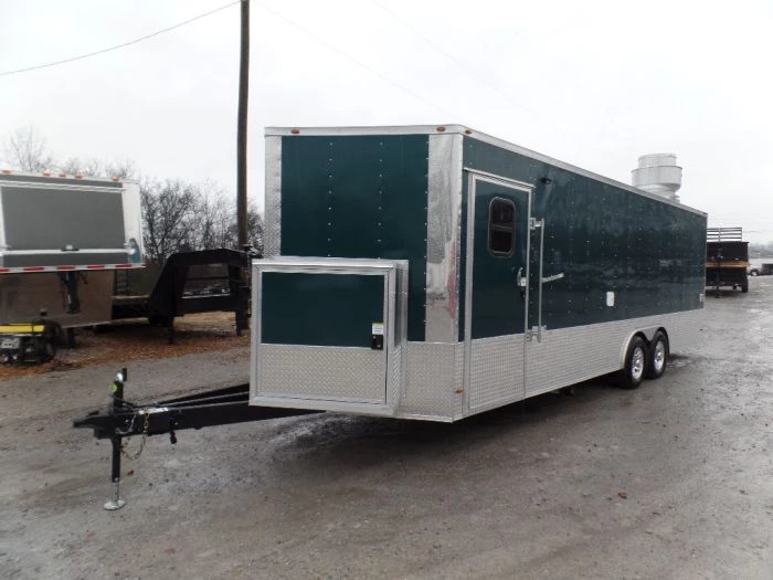 8.5' x 24' Concession Food Trailer Emerald Green 25 8.5' x 24' Concession Food Trailer Emerald Green - Image 25
