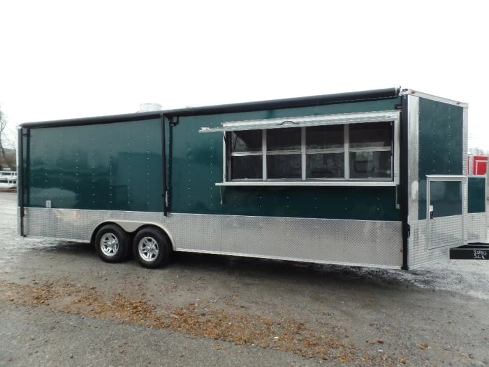8.5' x 24' Concession Food Trailer Emerald Green 17 8.5' x 24' Concession Food Trailer Emerald Green - Image 17