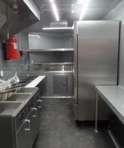 8.5' x 20' Black Porch Style Concession Food Trailer With Appliances -Cheap Concession Trailers Shop sam 0557 1