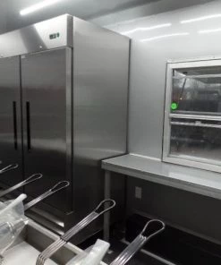 8.5' x 20' Black Porch Style Concession Food Trailer With Appliances -Cheap Concession Trailers Shop sam 0559 1