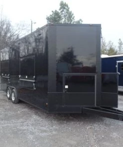 8.5' x 20' Black Concession Food Trailer 50 8.5' x 20' Black Concession Food Trailer -Cheap Concession Trailers Shop sam 0582 1