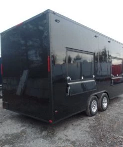 8.5' x 20' Black Concession Food Trailer 45 8.5' x 20' Black Concession Food Trailer -Cheap Concession Trailers Shop sam 0584 1