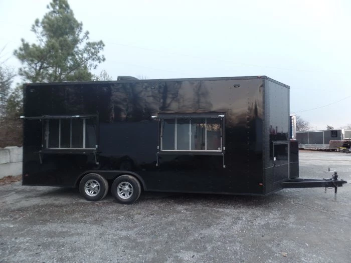 8.5' x 20' Black Concession Food Trailer 11 8.5' x 20' Black Concession Food Trailer - Image 11