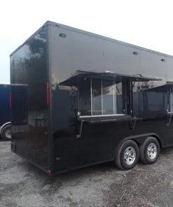 8.5' x 20' Black Concession Food Trailer 33 8.5' x 20' Black Concession Food Trailer -Cheap Concession Trailers Shop sam 0590 1