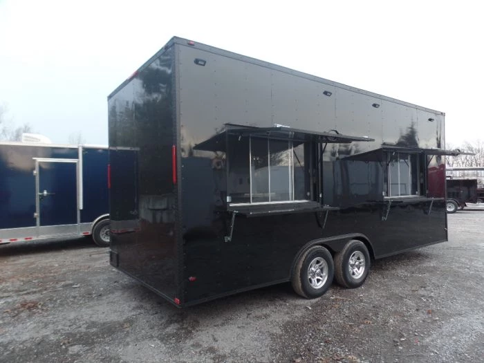 8.5' x 20' Black Concession Food Trailer 8 8.5' x 20' Black Concession Food Trailer - Image 8