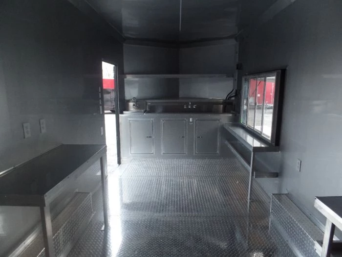 8.5' x 20' Black Concession Food Trailer 6 8.5' x 20' Black Concession Food Trailer - Image 6