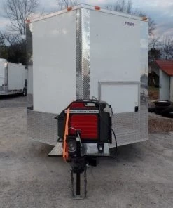 8.5' x 16' White Concession Food Trailer With Appliances -Cheap Concession Trailers Shop sam 0604