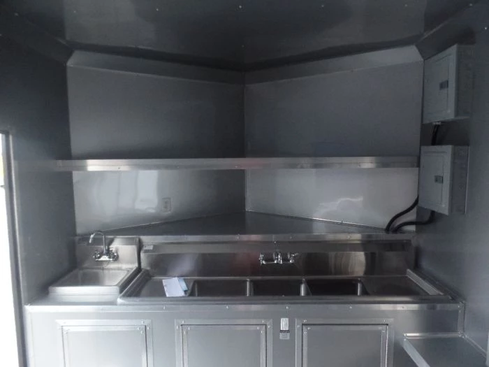 8.5' x 20' Black Concession Food Trailer 5 8.5' x 20' Black Concession Food Trailer - Image 5