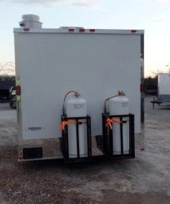 8.5' x 16' White Concession Food Trailer With Appliances -Cheap Concession Trailers Shop sam 0612