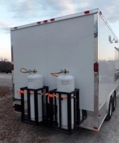 8.5' x 16' White Concession Food Trailer With Appliances -Cheap Concession Trailers Shop sam 0613