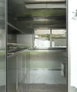 8.5' x 16' White Concession Food Trailer With Appliances -Cheap Concession Trailers Shop sam 0621